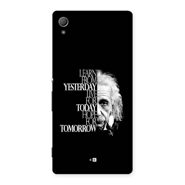 Learn From Yesterday Back Case for Xperia Z3 Plus