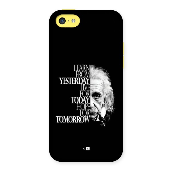 Learn From Yesterday Back Case for iPhone 5C