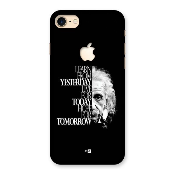 Learn From Yesterday Back Case for iPhone 7 Apple Cut