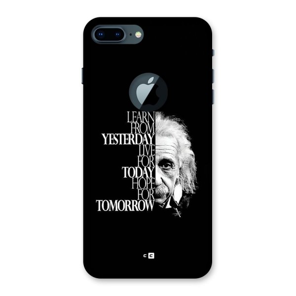 Learn From Yesterday Back Case for iPhone 7 Plus Logo Cut