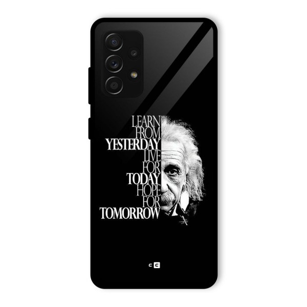 Learn From Yesterday Glass Back Case for Galaxy A53 5G