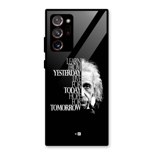 Learn From Yesterday Glass Back Case for Galaxy Note 20 Ultra 5G