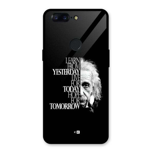Learn From Yesterday Glass Back Case for OnePlus 5T