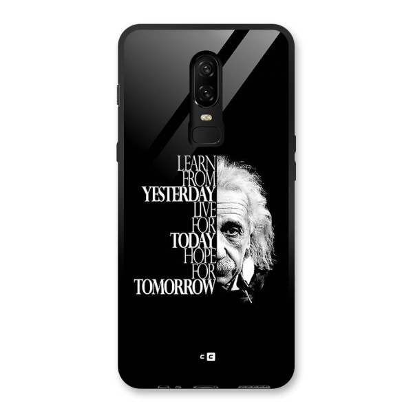 Learn From Yesterday Glass Back Case for OnePlus 6