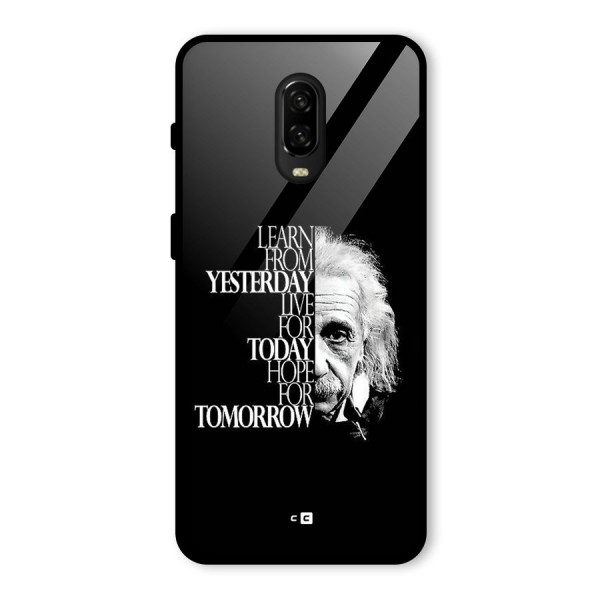 Learn From Yesterday Glass Back Case for OnePlus 6T