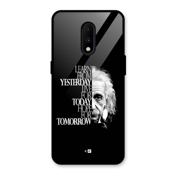 Learn From Yesterday Glass Back Case for OnePlus 7