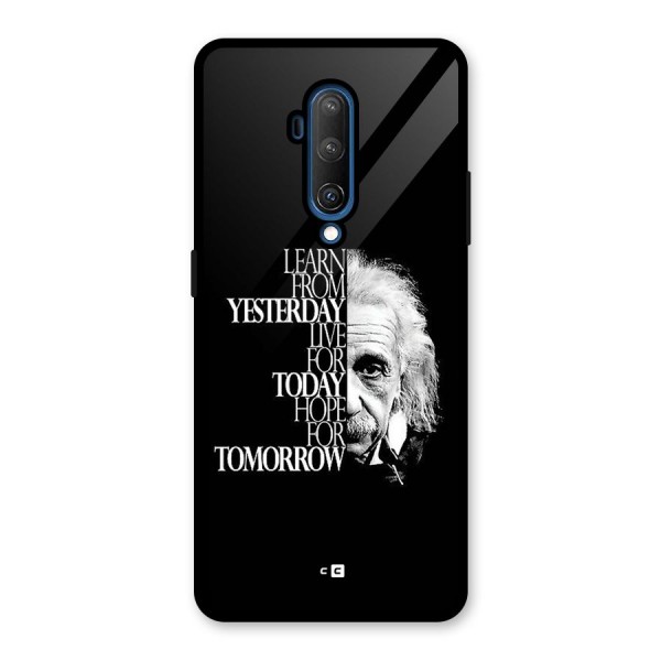 Learn From Yesterday Glass Back Case for OnePlus 7T Pro