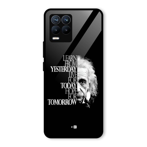 Learn From Yesterday Glass Back Case for Realme 8