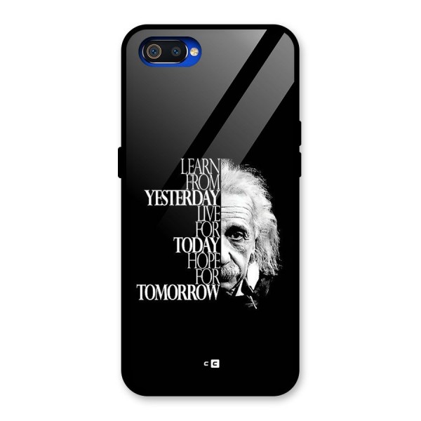 Learn From Yesterday Glass Back Case for Realme C2