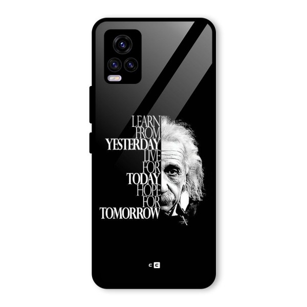 Learn From Yesterday Glass Back Case for Vivo V20