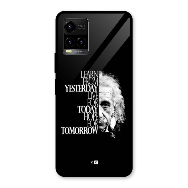 Learn From Yesterday Glass Back Case for Vivo Y33s