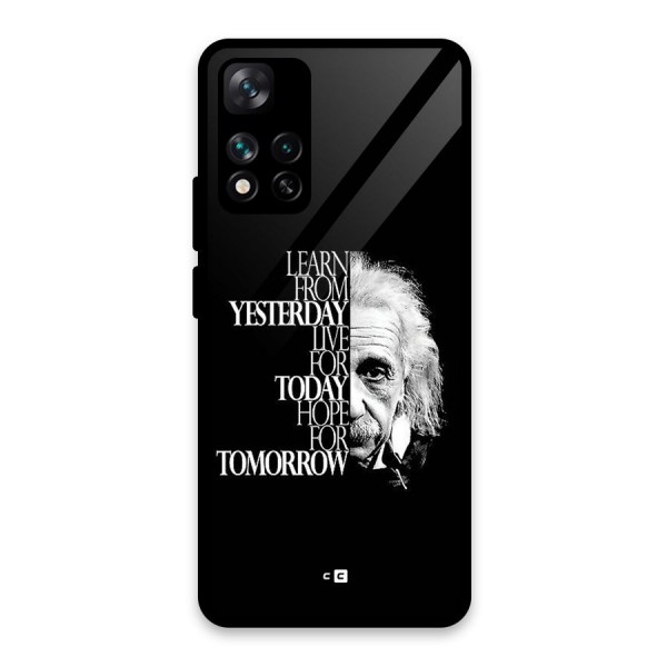 Learn From Yesterday Glass Back Case for Xiaomi 11i 5G