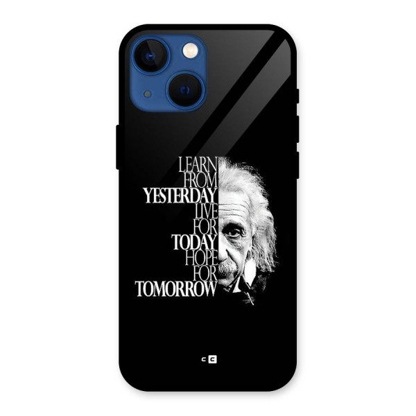Learn From Yesterday Glass Back Case for iPhone 13 Mini