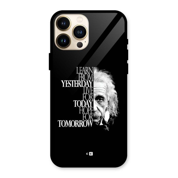 Learn From Yesterday Glass Back Case for iPhone 13 Pro Max