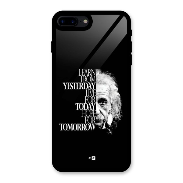 Learn From Yesterday Glass Back Case for iPhone 8 Plus