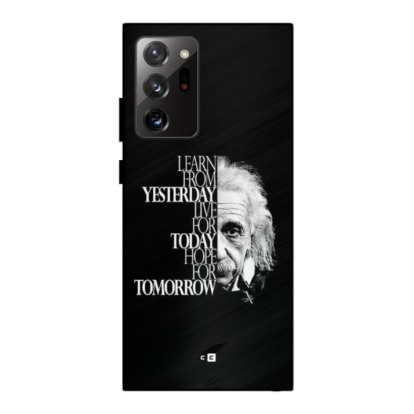 Learn From Yesterday Metal Back Case for Galaxy Note 20 Ultra 5G
