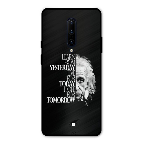 Learn From Yesterday Metal Back Case for OnePlus 7 Pro