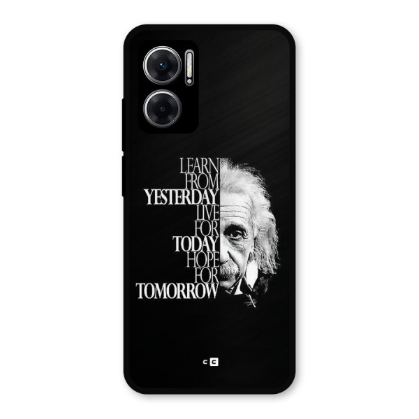 Learn From Yesterday Metal Back Case for Redmi 11 Prime 5G