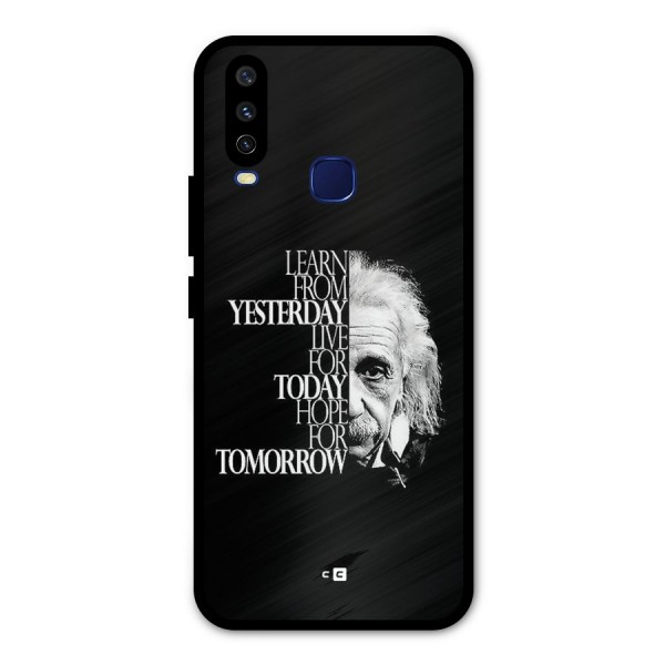 Learn From Yesterday Metal Back Case for Vivo V17