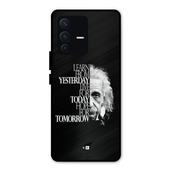 Learn From Yesterday Metal Back Case for Vivo V23 Pro