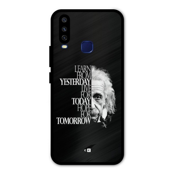 Learn From Yesterday Metal Back Case for Vivo Y15