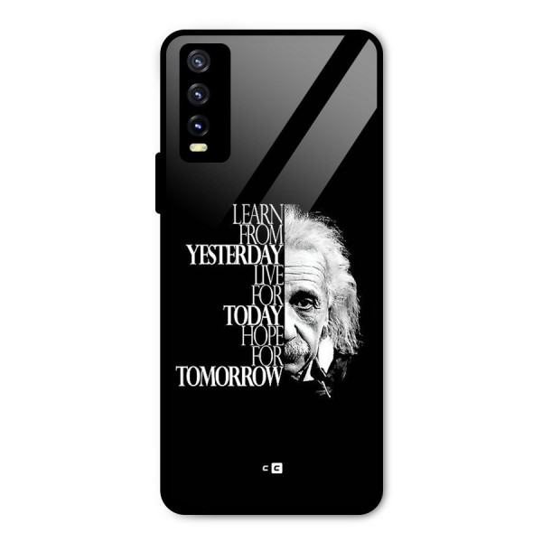 Learn From Yesterday Metal Back Case for Vivo Y20t