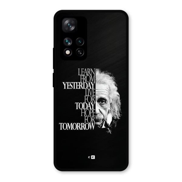 Learn From Yesterday Metal Back Case for Xiaomi 11i Hypercharge 5G