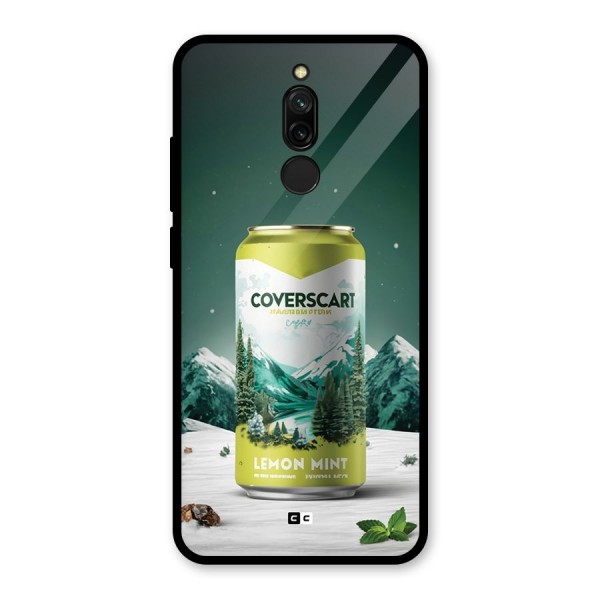 Lemon Mint Glass Back Case for Redmi 8