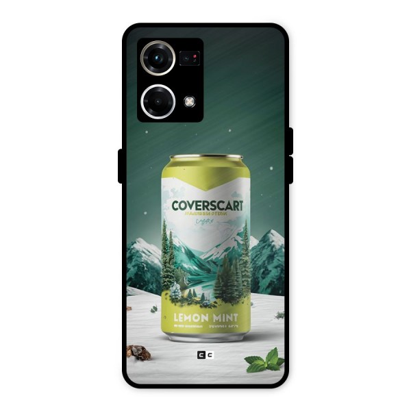 Lemon Mint Metal Back Case for Oppo F21s Pro 4G