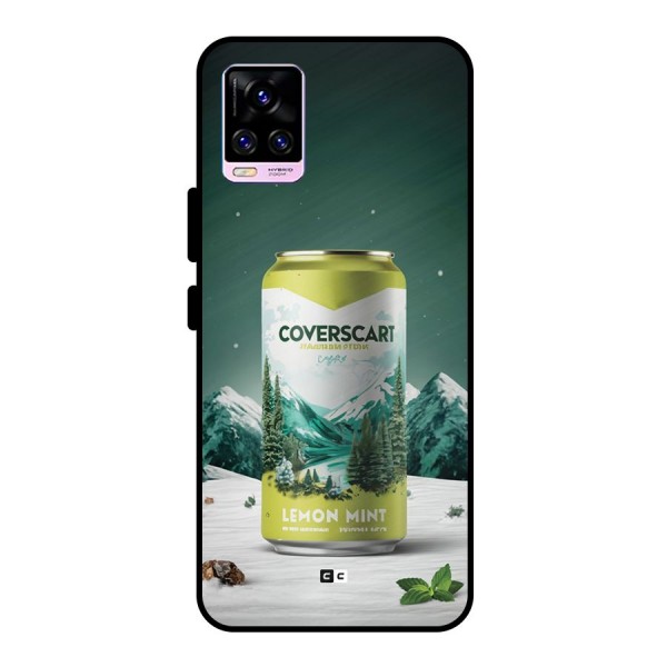 Lemon Mint Metal Back Case for Vivo V20 Pro