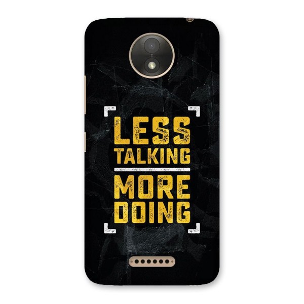 Less Talking Back Case for Moto C Plus
