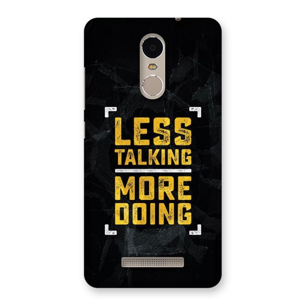 Less Talking Back Case for Redmi Note 3