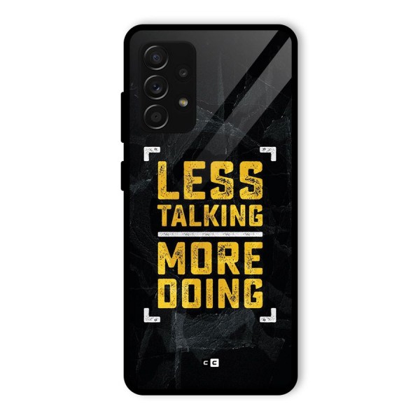 Less Talking Glass Back Case for Galaxy A53 5G