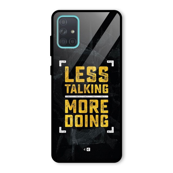 Less Talking Glass Back Case for Galaxy A71