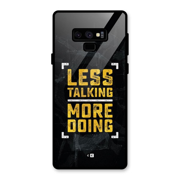 Less Talking Glass Back Case for Galaxy Note 9
