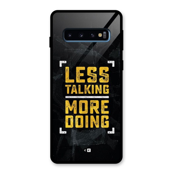 Less Talking Glass Back Case for Galaxy S10