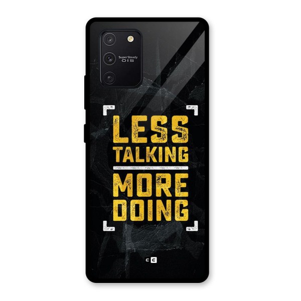 Less Talking Glass Back Case for Galaxy S10 Lite