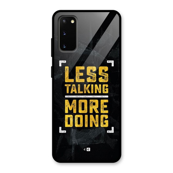 Less Talking Glass Back Case for Galaxy S20