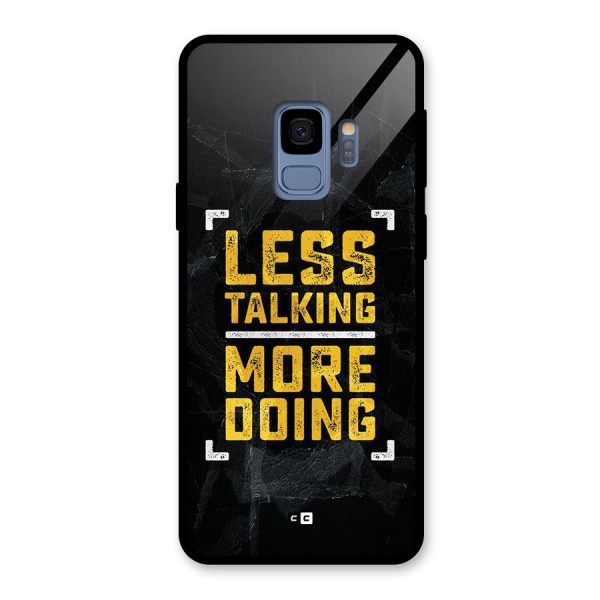 Less Talking Glass Back Case for Galaxy S9