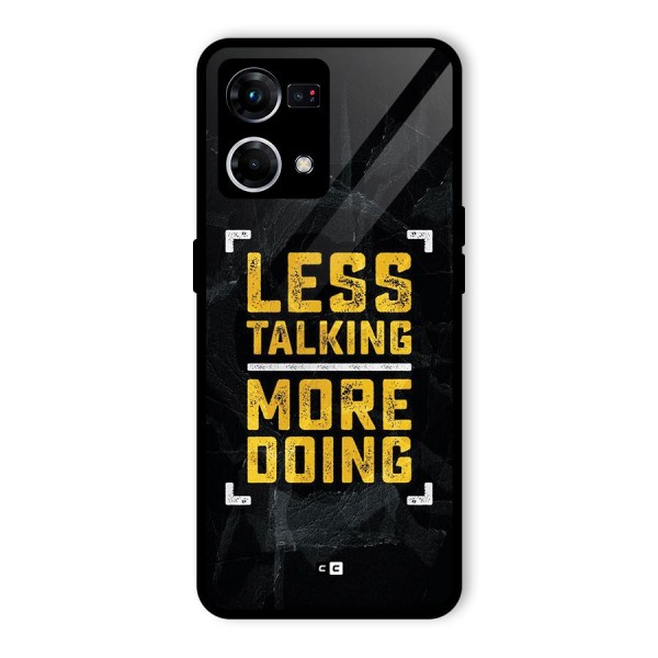 Less Talking Glass Back Case for Oppo F21 Pro 4G