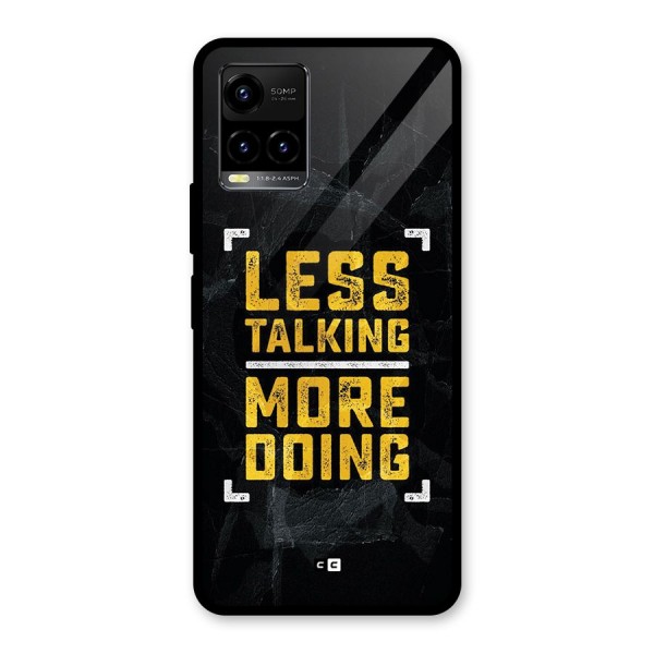Less Talking Glass Back Case for Vivo Y33s