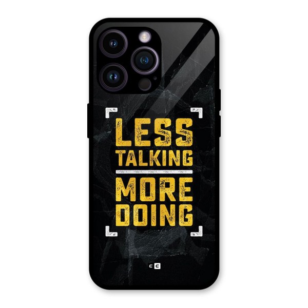 Less Talking Glass Back Case for iPhone 14 Pro Max