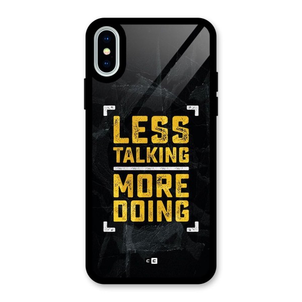 Less Talking Glass Back Case for iPhone X