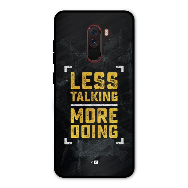 Less Talking Metal Back Case for Poco F1