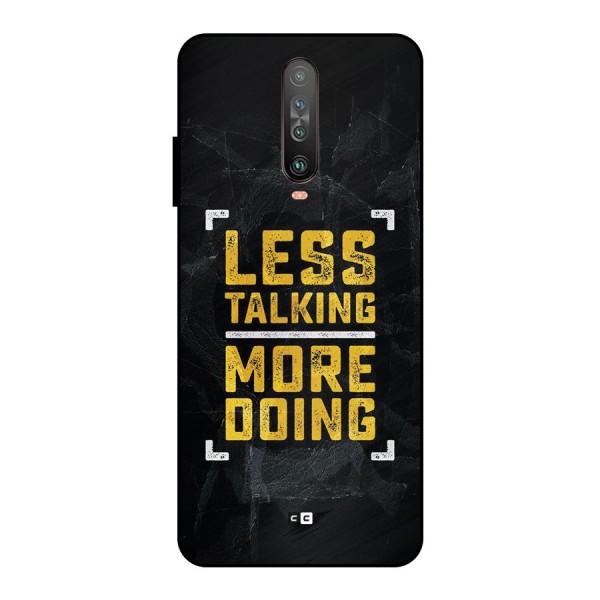 Less Talking Metal Back Case for Poco X2