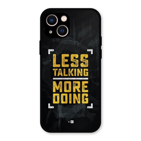 Less Talking Metal Back Case for iPhone 13