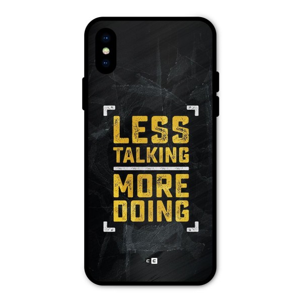 Less Talking Metal Back Case for iPhone X