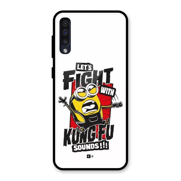 Lets Fight Glass Back Case for Galaxy A50