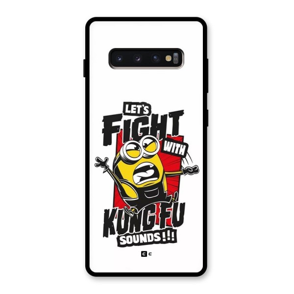 Lets Fight Glass Back Case for Galaxy S10 Plus