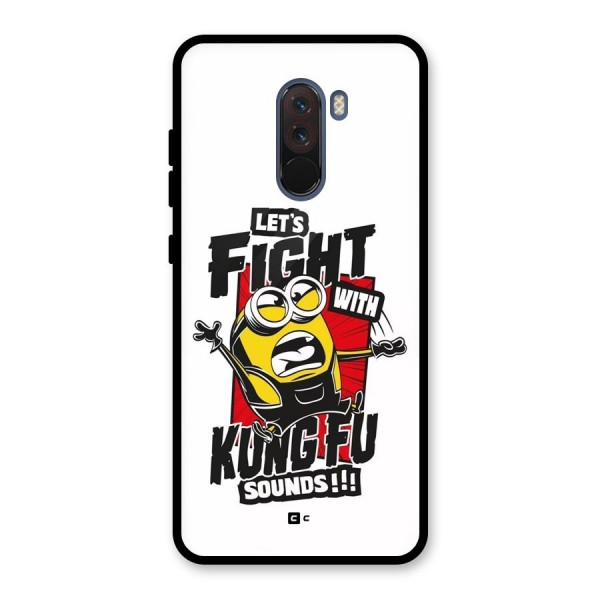 Lets Fight Glass Back Case for Poco F1